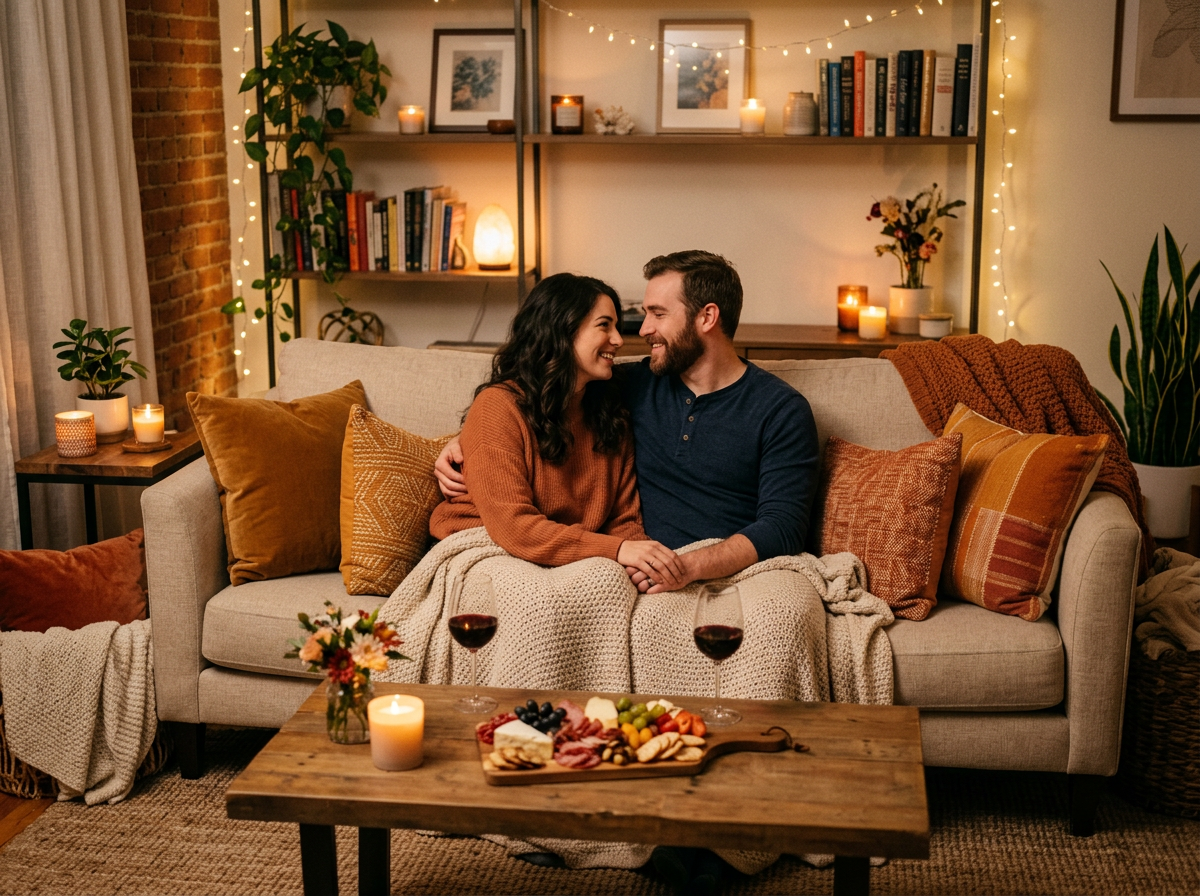 Living Room Staycation Ideas That Prioritize Meaningful Couple Connection