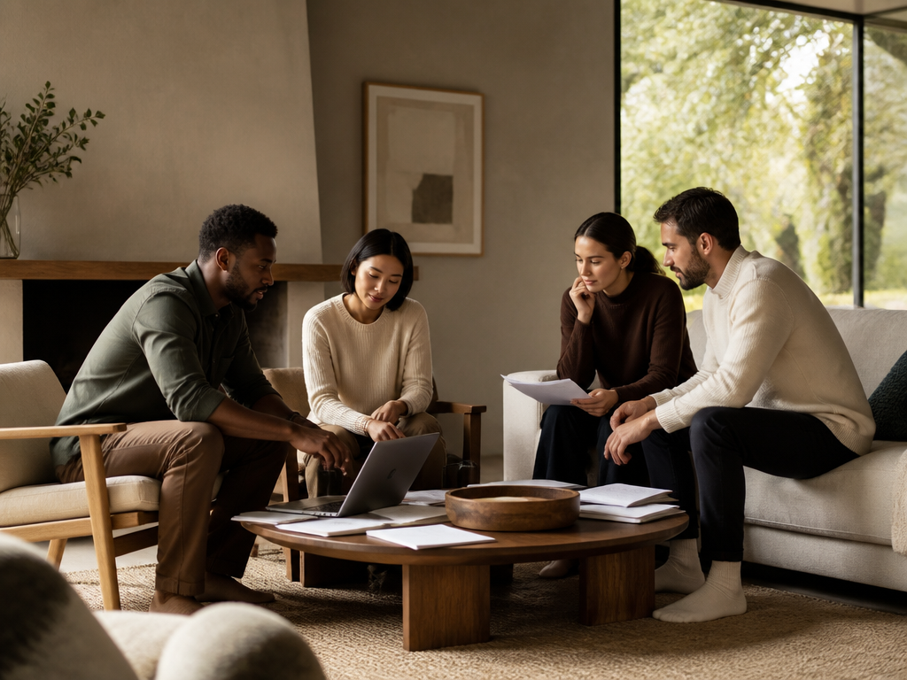Two people leaning into a deep conversation over coffee, visibly engaged and connected, representing the shift from surface-level small talk to meaningful dialogue.